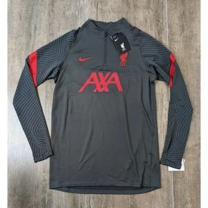 NWT Nike Long Sleeve Shirt Size Medium Men's Gray Dri Fit L. F. C. 1/2 Zip